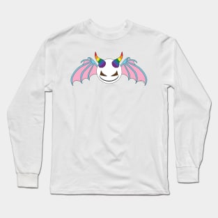 SinnerG Smile - Pride, blue on pink Long Sleeve T-Shirt